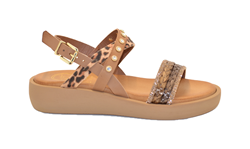 SANADALO CON ZEPPA LEOPARDO TRECCIA HAVANA COMB